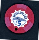 Xxrare  5 00 Silver Palace  Las Vegas  Nevada Casino Chip