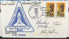 Sts 41-d Shuttle Mission 1984 Complete Crew Signed Cover Resnik  Walker    rare 