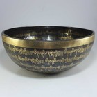 10 Inches Diameter Buddha Etched Tibetan Singing Bowl-master Healing Yoga Bowl
