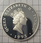 1993 Tuvalu 20 Dollar Silver Proof Coin  Hms Royalist  Stunning 