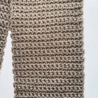  hand Crocheted Neck Scarf  Sand  In Color New