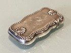 Antique Vintage 1900 Art Nouveau Sterling Silver Vesta Match Safe Case Holder