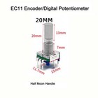 10 Pcs Rotary Encoder Switch Ec11 Audio Digital Potentiometer With Handle 20 Mm
