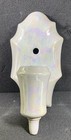 Art Deco Porcelain Wall Sconce Light Fixtures  Lusterware  Vintage  Pair  As Is