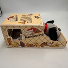 Vintage 1985 Tonka Pound Puppies Newborns Gray Plush Dog In Box 7807