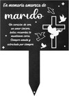Spanish Cemetery Decorations For Grave - Marido Metal Memorial Grave Marker     