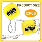 4pc Mini Tape Measure Keychains  2 Inch Functional Small Tape Measures Keychains
