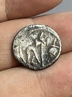Authentic Julius Caesar Denarius Silver Elephant Coin 49 Bc Vf Details Scratches