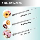 Kolice Commercial Automatic Frying Doughnut Maker Donut Machine 3 Different Mold