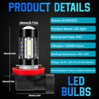 Led Fog Light Bulb H11 High Power Driving Lamps 6000k White Foglight Bulbs Kit