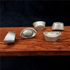 5pieces China Antique Silver Ingots  Nice Shoe-shape Chinese Silver Taels