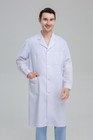 Viaoli Men Woman Medical White Lab Coat Long Sleeve Doctor Nurse Scrub Uniform