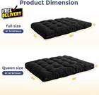 6 Futon Mattress Full Size Tufted Futons Sofa Couch Bed With Twisted Rope Des   