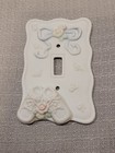 Sweet Baby Ceramic Porcelain Single Light Switch Cover 1996 Pastel Figi Graphic