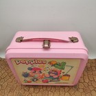 Vintage Popples Cartoon Pink Plastic Lunch Box With Thermos Aladdin 1986