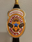 Vtg Newcastle Brown Ale Beer Tap Screw On Handle The One And Only Wood 11 5 In
