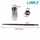 Lablt Square Hay 49  Spike Bale Spear Wide Tine Spike Skid Conus For Tractor