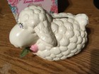 Heritage Pottery Porcelain Lamb Bank Original Box   Wrongway052