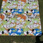 Vintage Disney 101 Dalmatians Twin Bed Flat Top Sheet 39   x75   