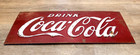 Vintage Drink Coca-cola Sign - Embossed Metal - Original Cooler Machine - Coke