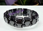 15mm Wholesale 6 Pcs Natural Hematite Crystal Stretch Healing Bracelet 7 5 