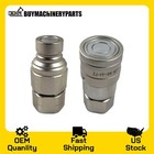 Flat Face Hydraulic Coupler 1 2  Body X 1 2  Npt Thread For Bobcat Skid Steer
