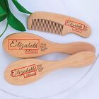 Personalized Baby Brush And Comb Set  Wooden Baby Hairbrush  Engraved Name Brush