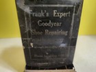 Antique Franks Expert Goodyear Shoe Repair Wall Mount Tin Matchbox Holder Ch  Il