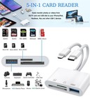 Dual Slot Sd Card Reader For Iphone   Ipad - Lightning   Usb C Adapter
