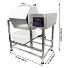 90l Meat Salting Machine Chicken Marinating Vacuum Meat Tumbler Marinator 110v