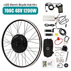 700c Electric Bicycle Front Wheel Motor E Bike Conversion Kit Lcd 48v 1200w Usa