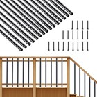 101 Pack Balusters Deck Spindles 26  Staircase Baluster Deck Porch Railing Black