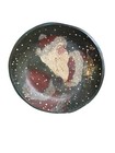 Primitive Hand Painted Santa Claus 11 5    Wood Bowl  Christmas Decor