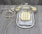 Vintage 80s Roxanne Green Neon Telephone Model 9221-8 Clear Acrylic Working