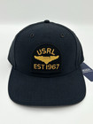 Polo Ralph Lauren Usrl Hat Black Gold Embroider Logo Adjustable Snap Back Cap