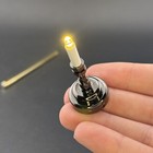 1 12 Scale Miniature Black Table Lamp Dollhouse Touchless Candlestick Light