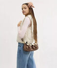 Fashion Coach Ashton Baguette Bag In Signature Canvas  Tan natural Cy658 Outlet