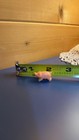Miniature Plastic Pig Figurine