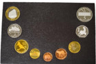 Mozambique  Set Of 9 Coins Proof  Official Nappa And Acrylic Case  Unc