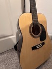 Johnson Jg620 Acoustic Guitar Natural Spruce Body 6-string Right-handed W  Strap