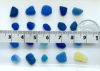 Rare Color Cobalt Blue Mix Genuine Sea Glass Surf-tumbled From Japan Very Small