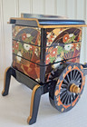Vintage Japanese Yamanaka-style Faux Lacquerware Carriage Three-tiered Container