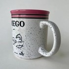 Vintage San Diego Mug  Speckled California Souvenir Coffee Cup