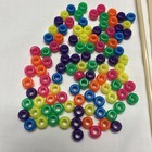 Colorful Multi Mix Lacing Beads W 2 Plastic Sticks Preschool Educational Ot Prac