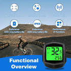 2025 Wireless Bike Computer Speedometer With Odometer And Multi-function Tracker