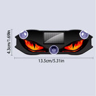  Solar Power Car Demon Eye Light Cool Flash Warning Light Dynamic Safety Vehicle