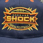 Spokane Shock Arena Football League New Era Adjustable Hat Cap Navy Cotton