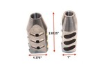 Tanker Style 1 2x28 Thread Stainless Steel 223 Muzzle Brake W washer