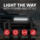 Bully Truck Accessory - 21 5  Dual Row Led Light Bar - 120 W Ip68 Waterproof