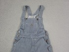 Vintage Sears Overall Youth 8 Blue Jumpsuit Reg Striped Wide Leg Boho Festival